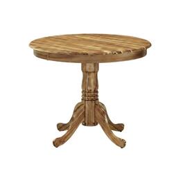 FurniFact - Round Pedestal Dining Table - Natural