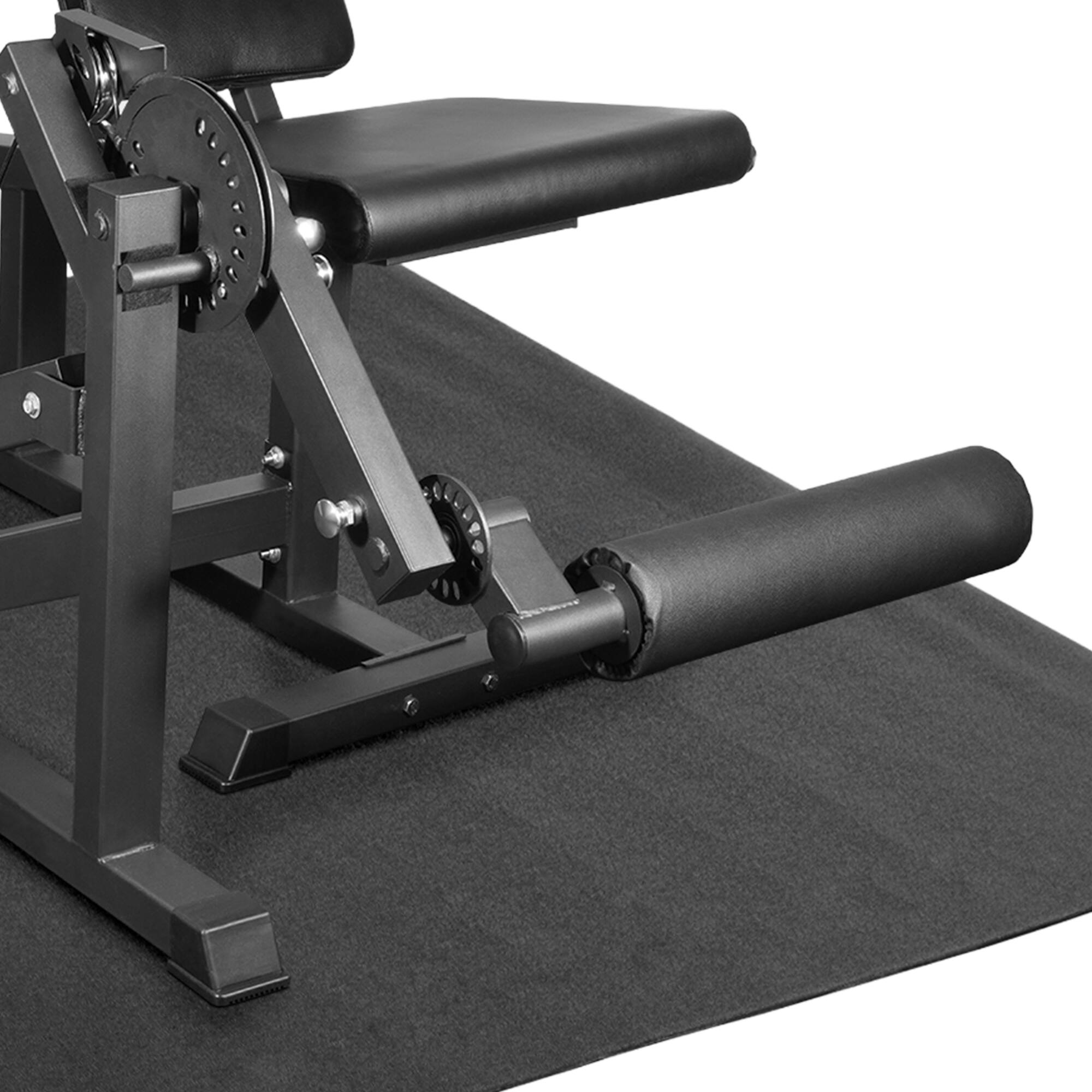 Alt View 7. BalanceFrom Fitness - BalanceFrom Fitness 2-in-1 Lying Leg Extension and Curl Machine Gym Equipment - Black.