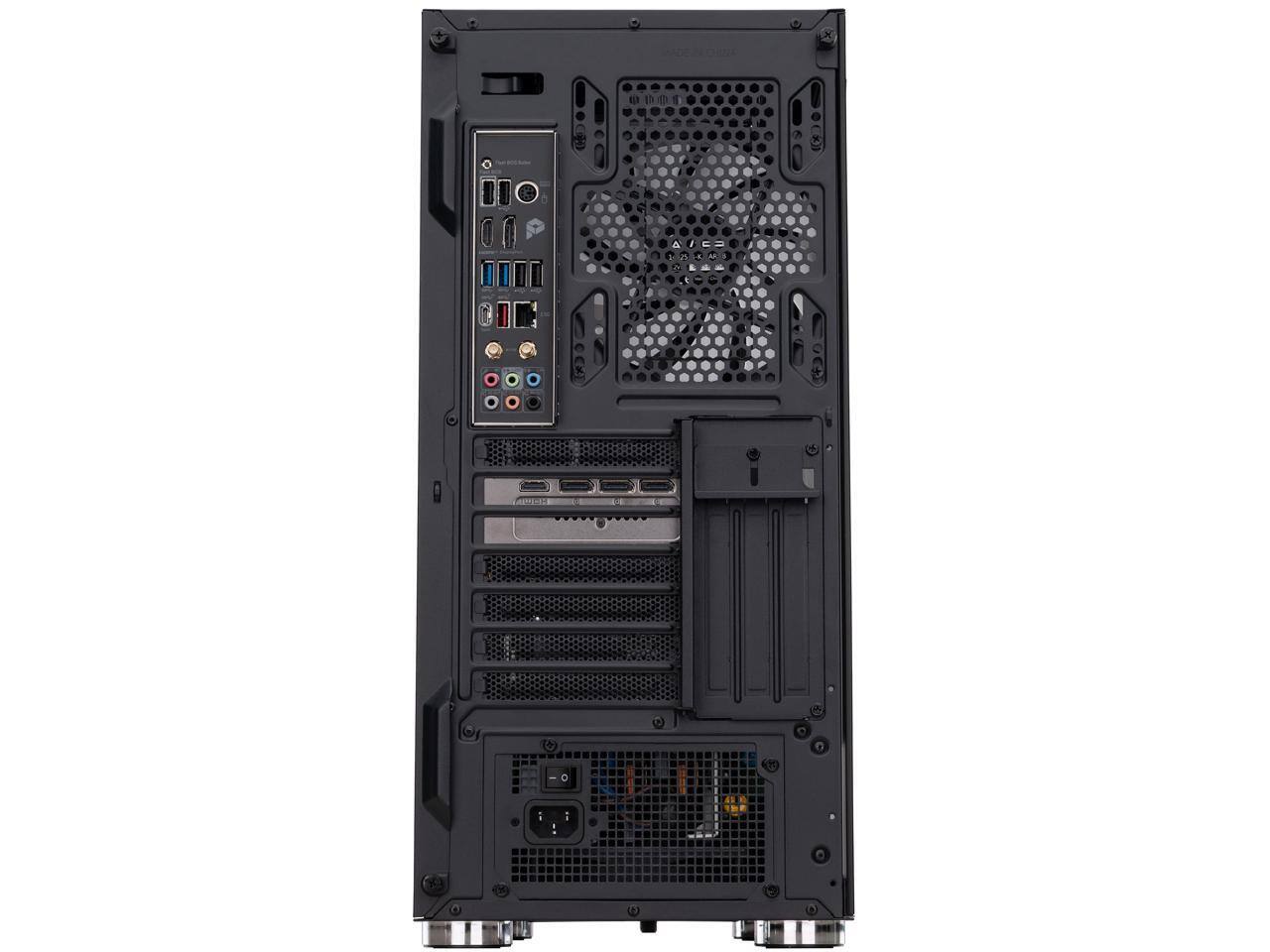 Alt View 5. ADVANCED BATTLESTATIONS - ABS Kaze II Aqua Gaming PC - Windows 11 - Intel Core i9-14900KF - GeForce RTX 5070 Ti 16GB - 32GB DDR5 - 2TB M.2 NVMe - black.