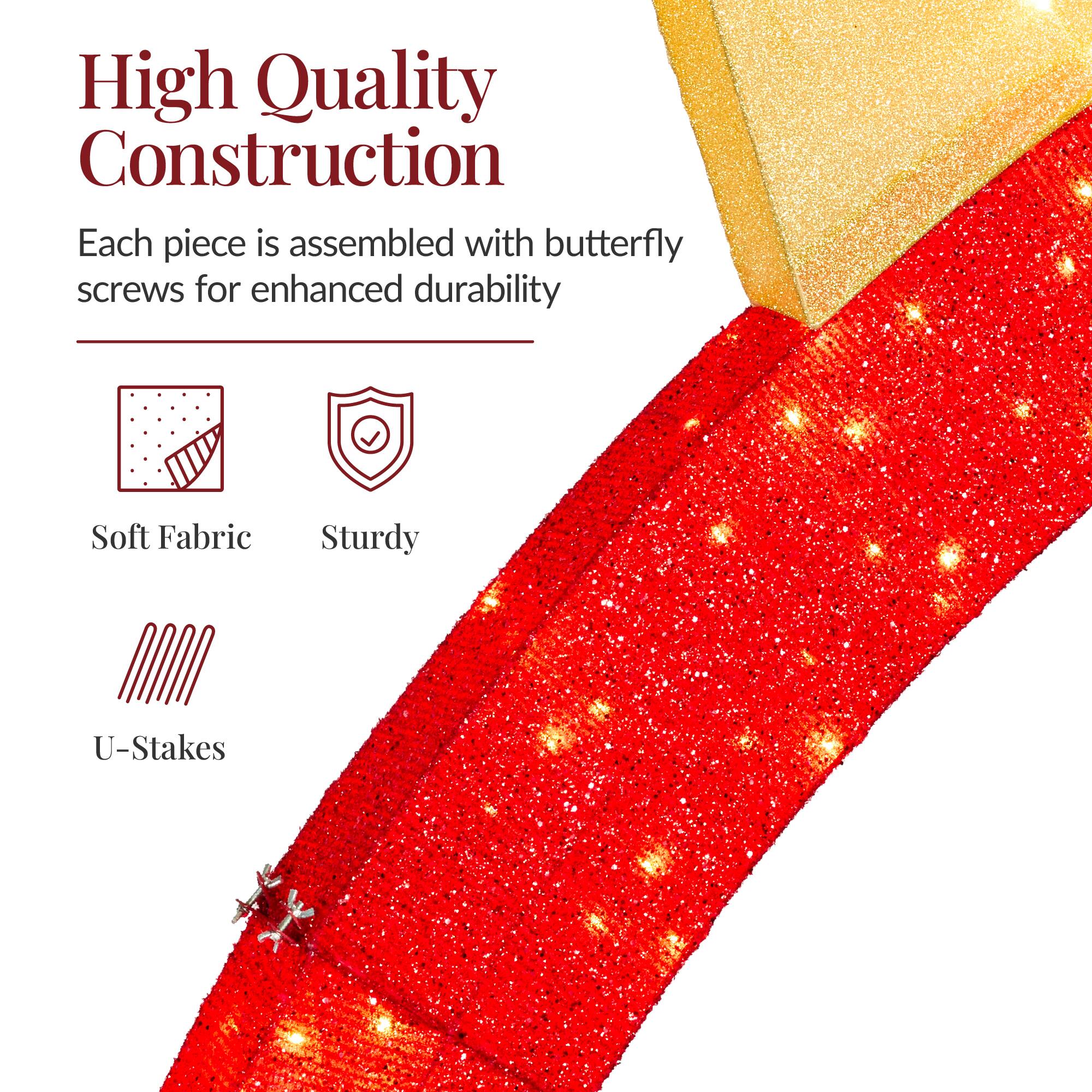 High Quality Construction

Each piece is assembled with butterfly screws for enhanced durability

- Soft Fabric
- Sturdy
- U-Stakes