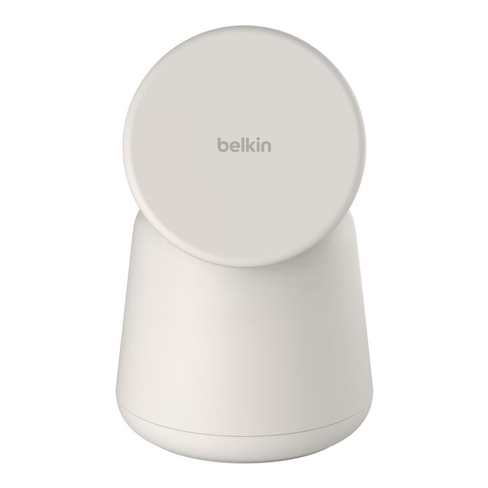 Alt View 6. Belkin - BoostCharge Pro 2-in-1 Wireless Charging Dock with Qi2 15W - Sand.