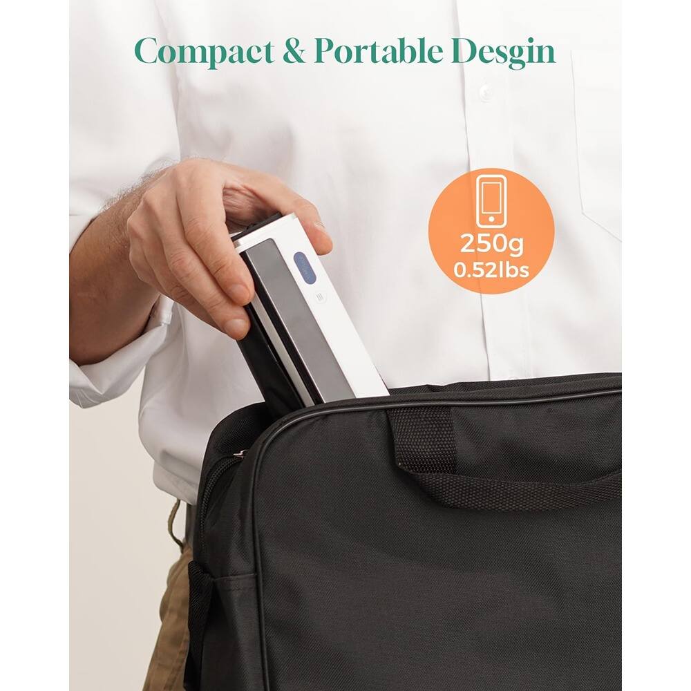 Compact & Portable Design  
250g  
0.52lbs