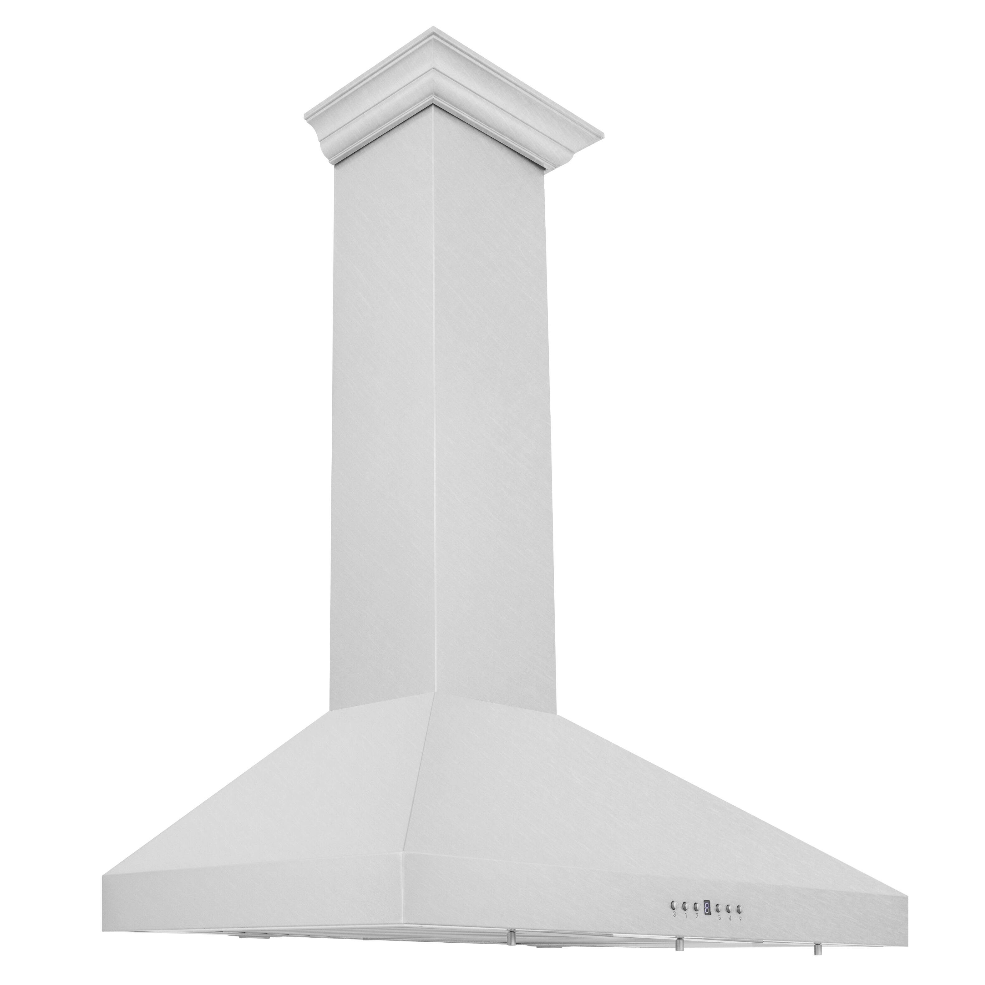 Left. ZLINE - ZLINE 30 in. Convertible Vent Wall Mount Range Hood in Satin Stainless Steel (8KL3S-30) - Satin Stainless Steel.