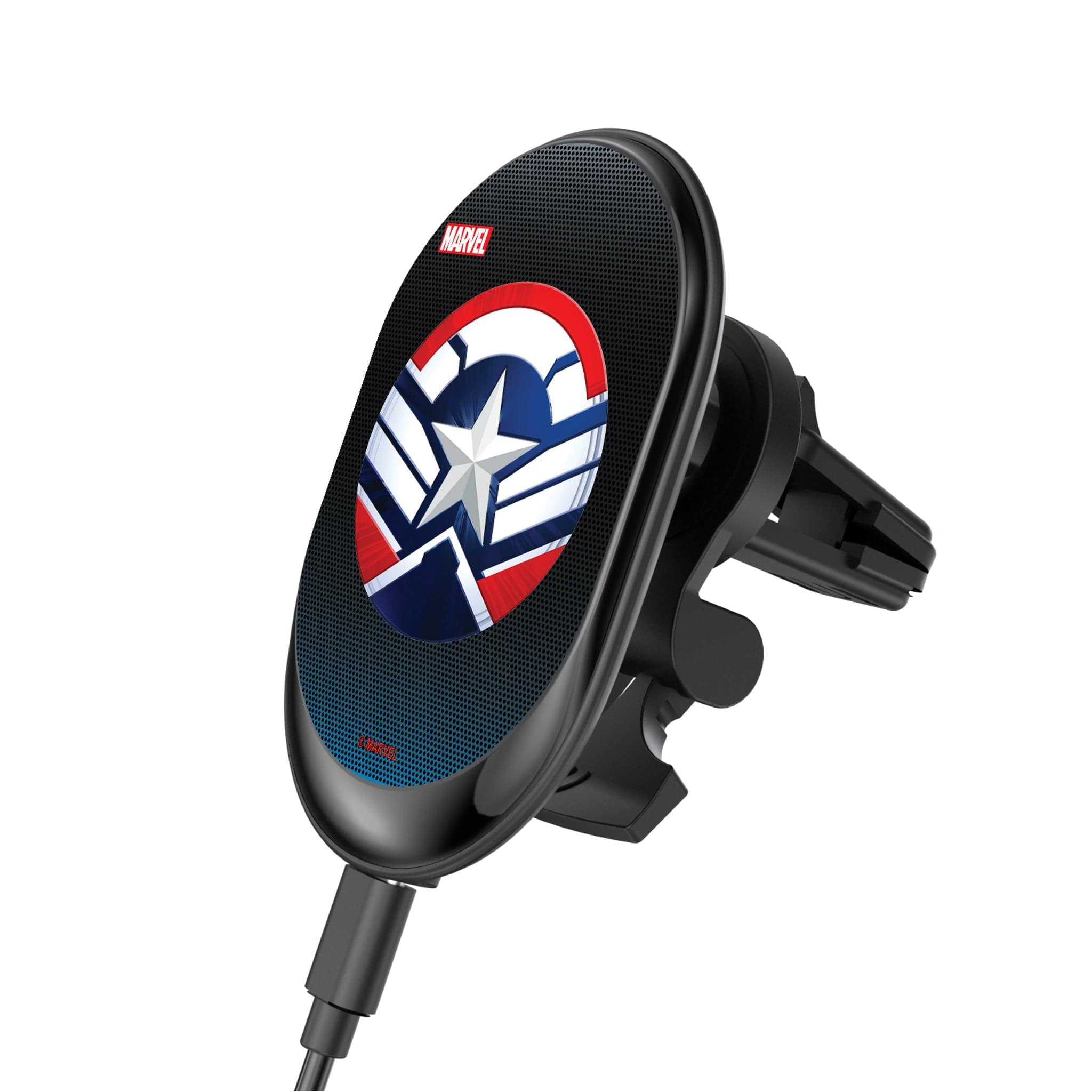 Keyscaper - Marvel Grid Wireless Mag Car Charger - Sam Wilson Captain America