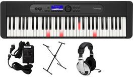Casio - LKS450 Premium Pack with Stand, Adapter, and Headphones