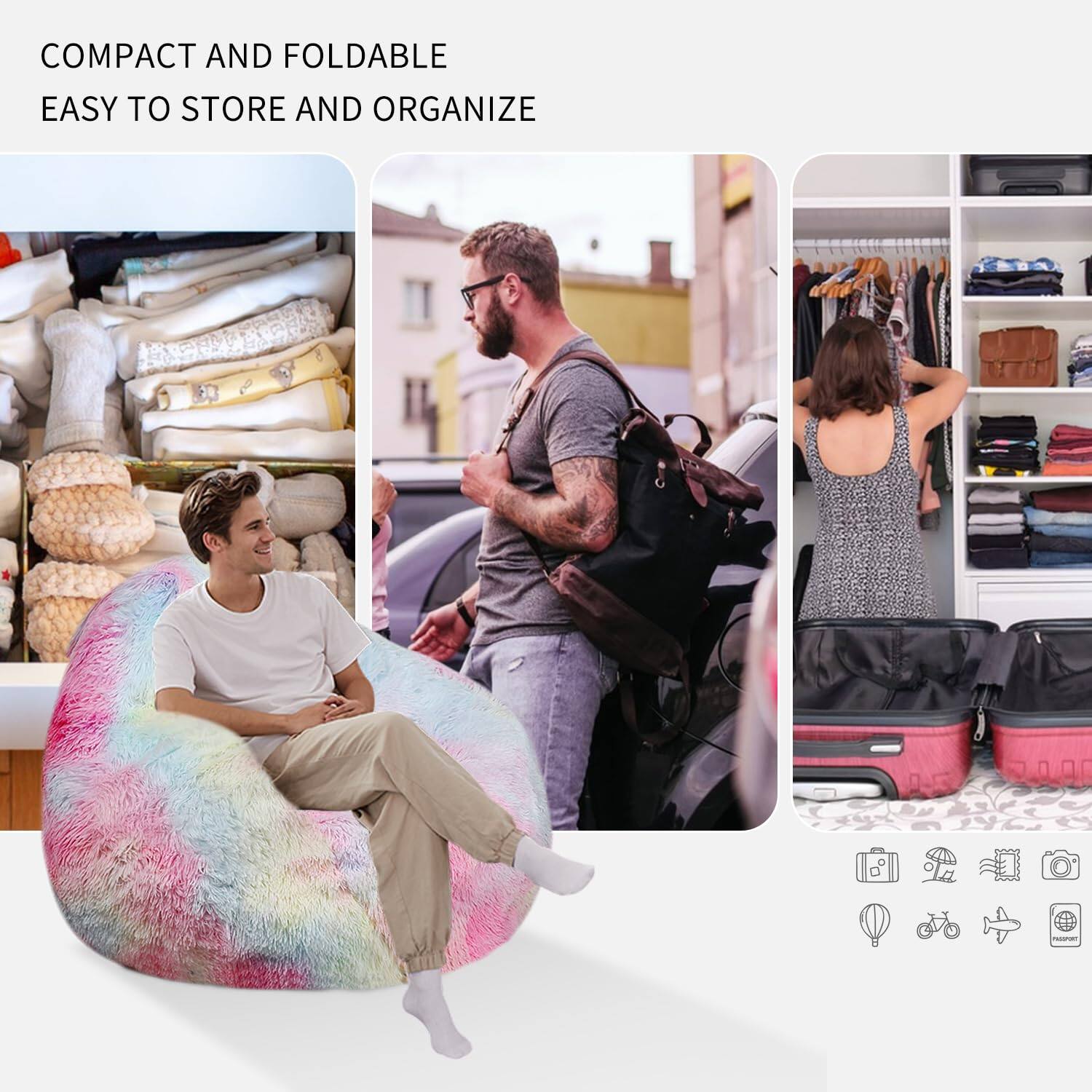 COMPACT AND FOLDABLE  
EASY TO STORE AND ORGANIZE