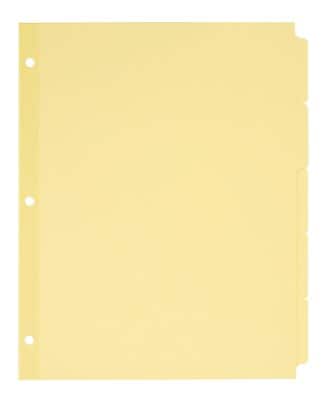 Front. Avery - Plain Tab Write-On Paper Dividers, 5 Tabs, 36 Sets/Pack - Buff.