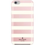 Front. kate spade new york - Hybrid Hardshell Case for Apple® iPhone® 6 Plus and 6s Plus - Cream/Candy Stripe Blush.