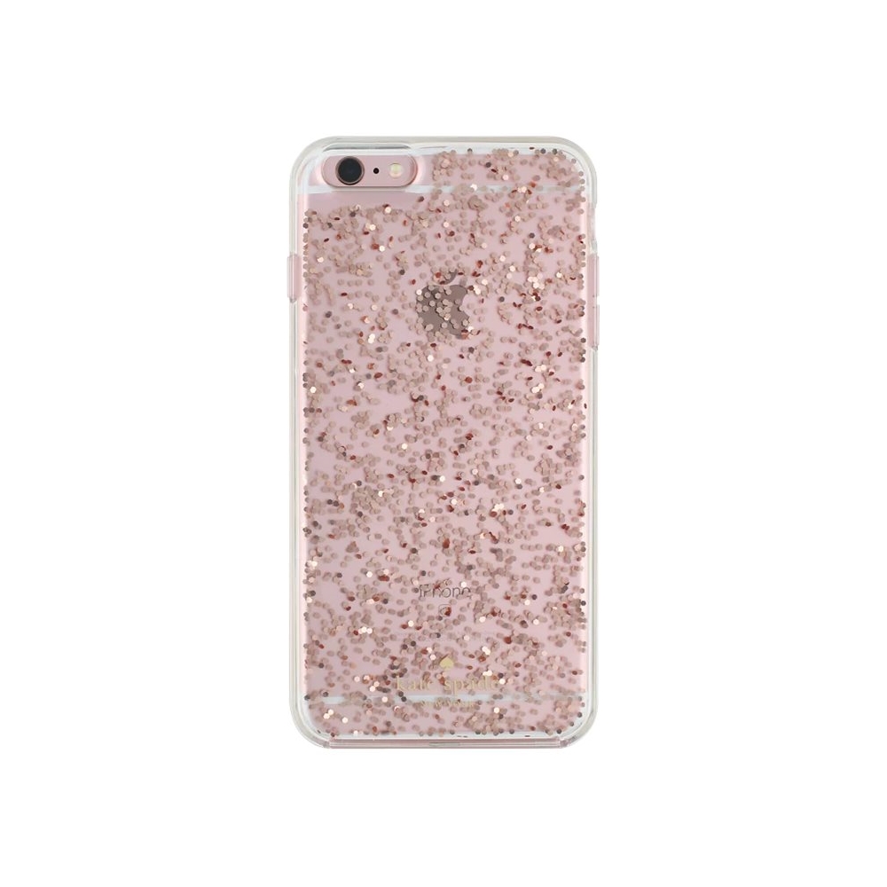 Kate Spade New York Clear Glitter Case For Apple Iphone 6 Plus And 6s Plus Rose Gold Glitter Ksiph 036 Rggl Best Buy