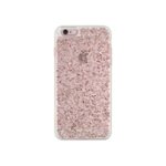 Front. kate spade new york - Clear Glitter Case for Apple iPhone 6 Plus and 6s Plus - Rose gold glitter.