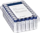 Insignia™ - AA Batteries (60-Pack) - White / Blue - Larger Front