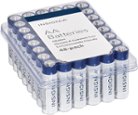 Insignia™ - AA Batteries (48-Pack) - White / Blue - Larger Front