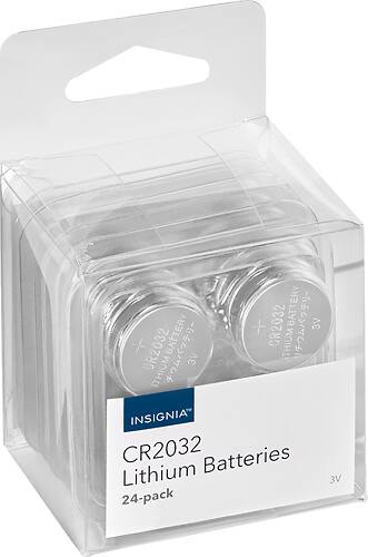 Insignia™ - CR2032 Batteries (24-Pack) - Larger Front