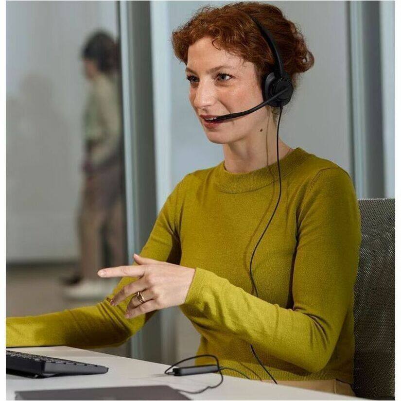 Alt View 4. Poly - Poly Mission 415 Monaural USB Wired Headset Classic - Microsoft Teams Certification - Mono - USB, USB Type A, USB Type C - Black.
