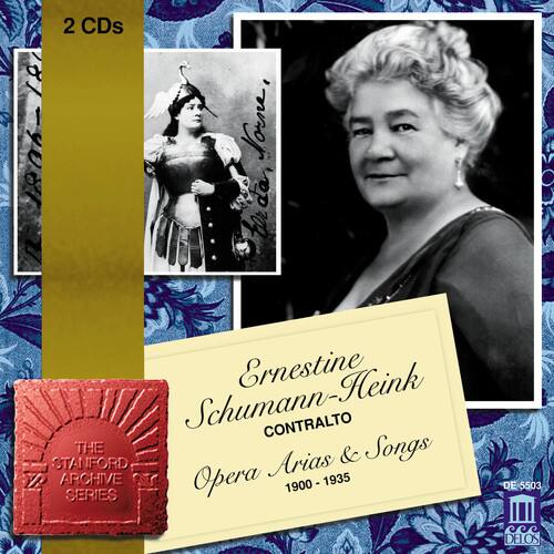2 CDs

Ernestine Schumann-Heink  
CONTRALTO  
Opera Arias & Songs  
1900 - 1935

THE  
STANFORD  
ARCHIVE  
SERIES

DE 5503  
DELOS