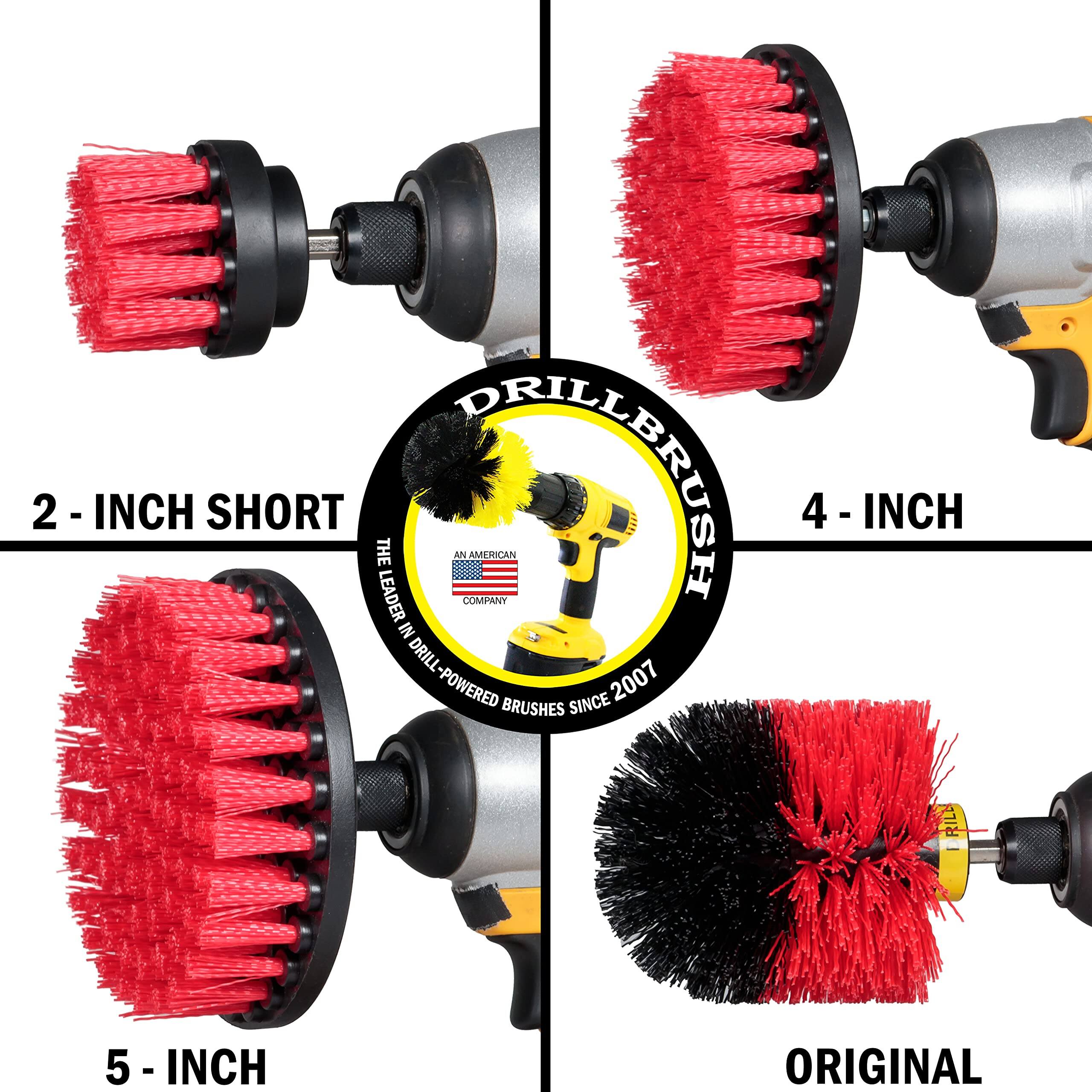 2 - INCH - SHORT, 4 - INCH, 5 - INCH, ORIGINAL, THE LEADER AMERICAN COMPANY DRILL-POWERED BRUSHES SINCE 2007