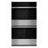 Front. JennAir - NOIR 30" Built-In Double Electric Wall Oven with Vertical Dual-Fan True Convection with Advanced Temperature Precision - Stainless Steel.
