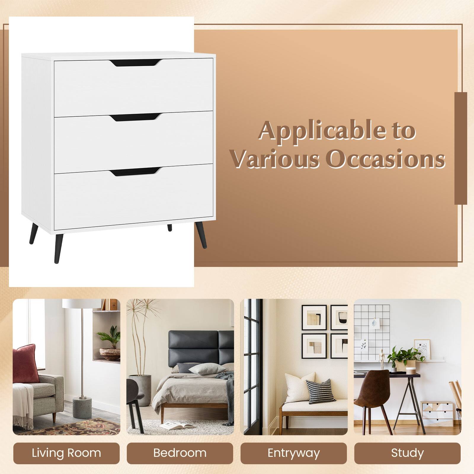 Applicable to Various Occasions

Living Room
Bedroom
Entryway
Study