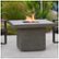 Alt View Zoom 11. Real Flame - Ventura Square Chat Height Propane Fire Table - Glacier Gray.