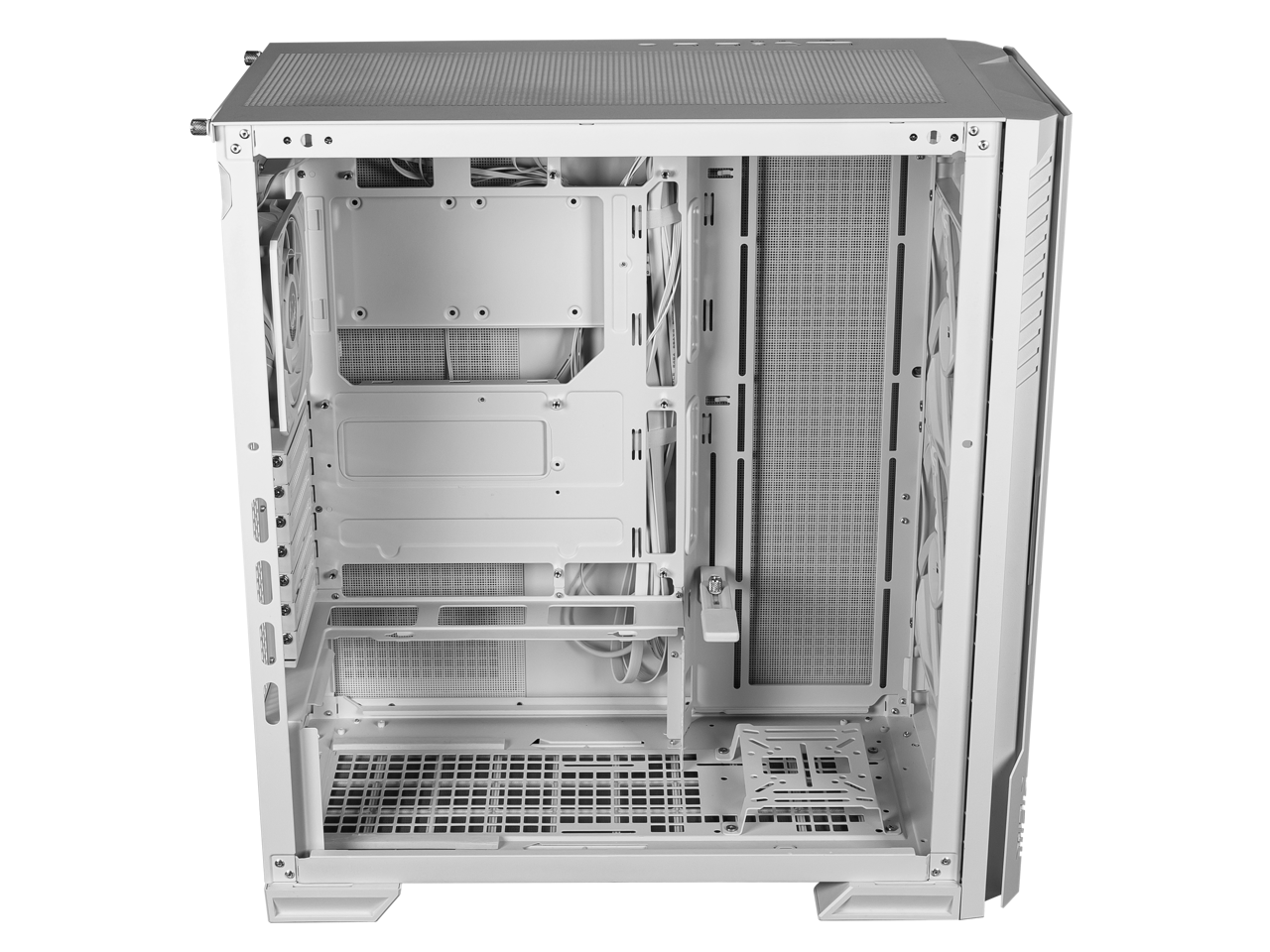 Alt View 7. MSI - MSI MPG Velox 300R Airflow PZ / White - Mid-tower - White - 6 x Bay - 2 x 160mm, 1 x 120mm Fan(s) Installed - EATX, ATX - White.