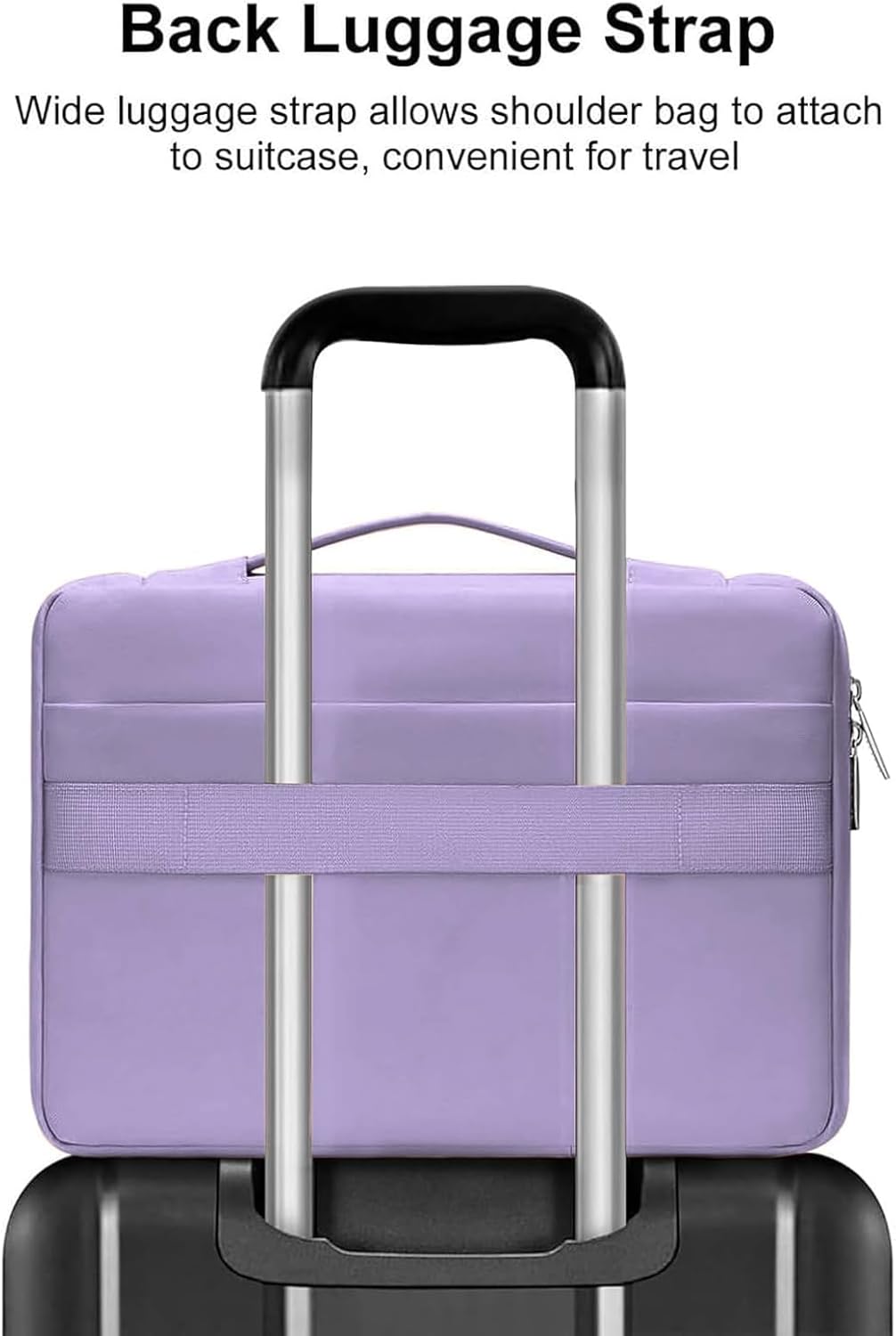 Back Luggage Strap

Wide luggage strap allows shoulder bag to attach to suitcase, convenient for travel