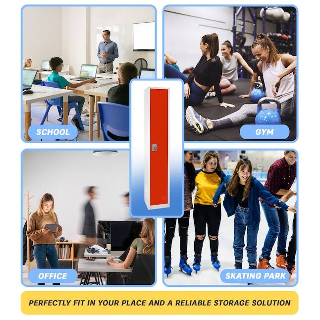 PERFECTLY FIT IN YOUR PLACE AND A RELIABLE STORAGE SOLUTION

SCHOOL
GYM
OFFICE
SKATING PARK