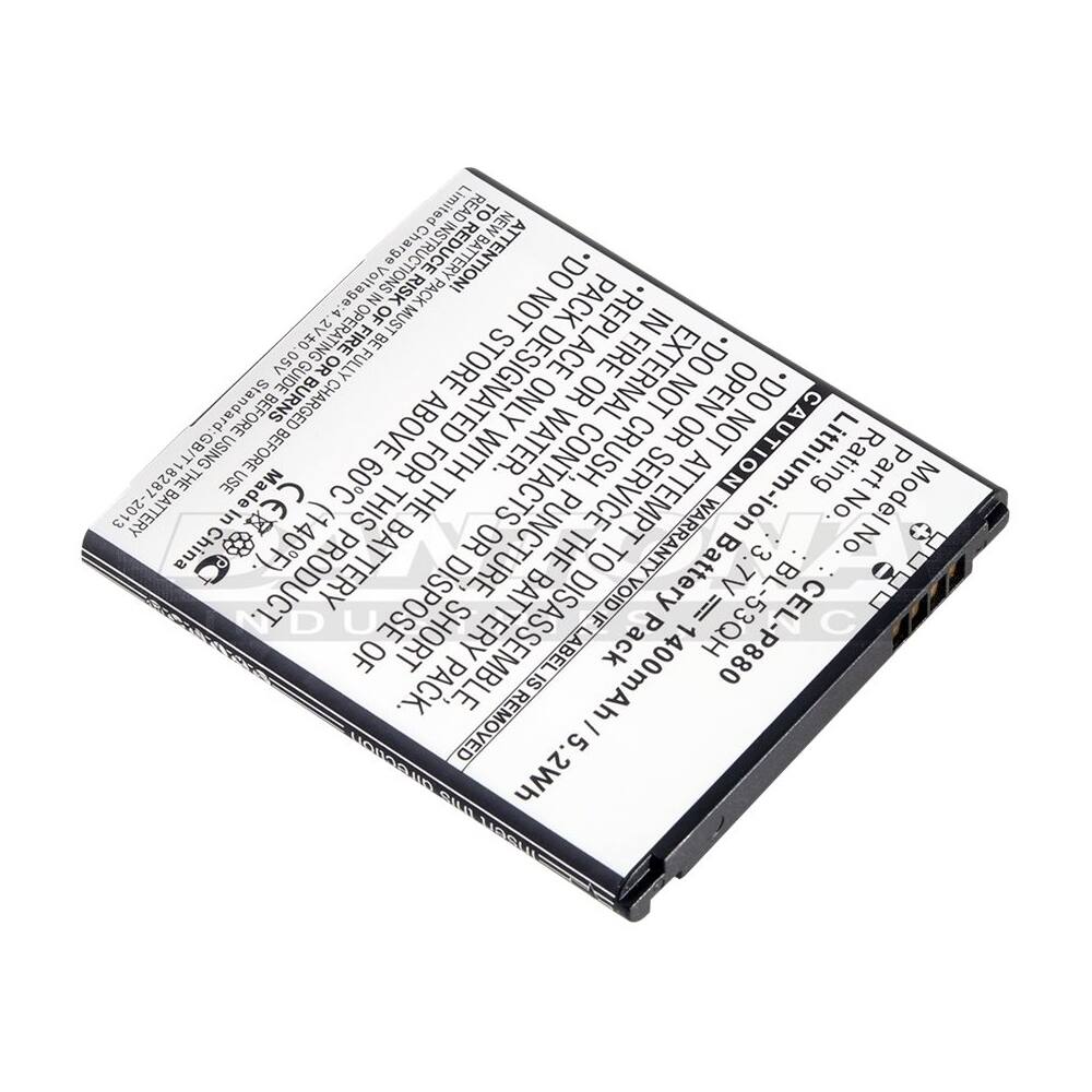 Front. UltraLast - Lithium-Ion Battery for LG Escape, Optimus 4X P880 HD, F5 P875, L9 P760 and Spectrum 2 VS930 - White.
