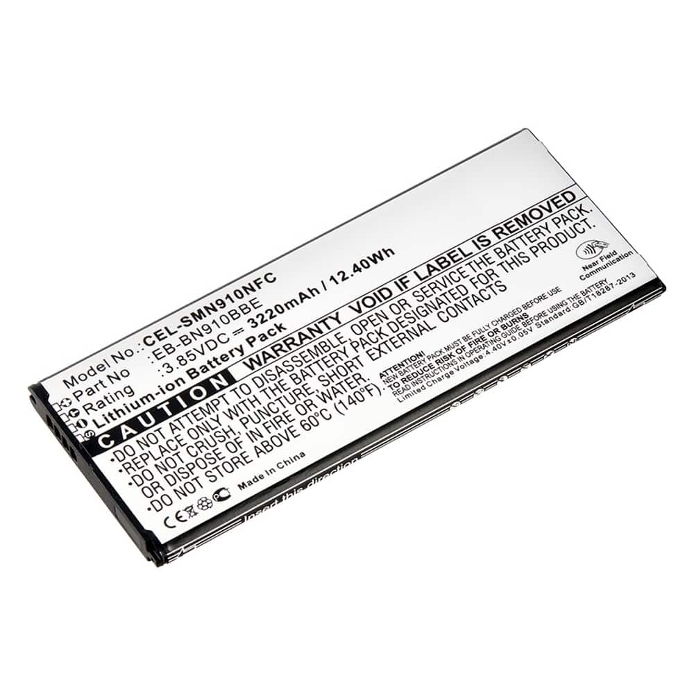 Front. UltraLast - Lithium Battery for Samsung Galaxy Note 4 - White.