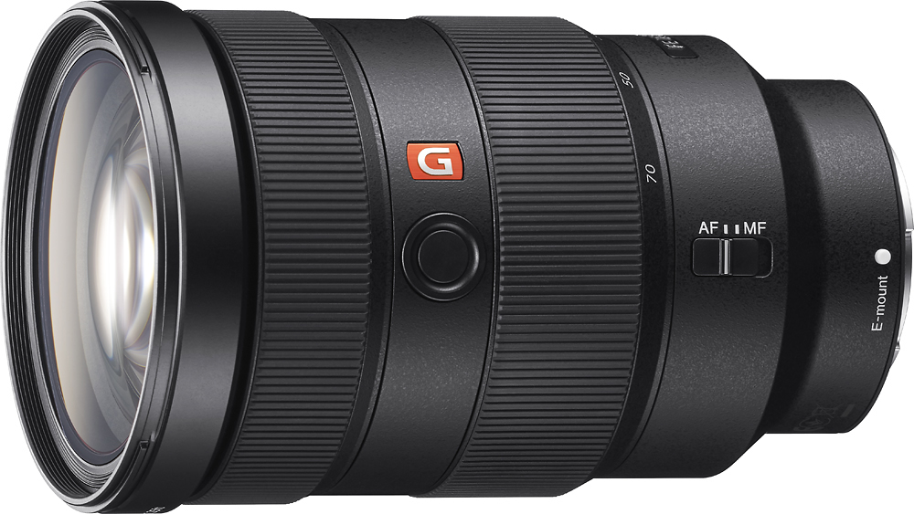 Left View: Sony - G Master FE 24-70 mm F2.8 GM Full-Frame E-Mount Standard Zoom Lens - Black