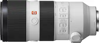 Front. Sony - G Master FE 70-200 mm F2.8 GM OSS Full-Frame E-Mount Telephoto Zoom Lens - White.