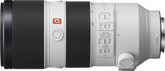 Front Zoom. Sony - G Master FE 70-200 mm F2.8 GM OSS Full-Frame E-Mount Telephoto Zoom Lens - White.