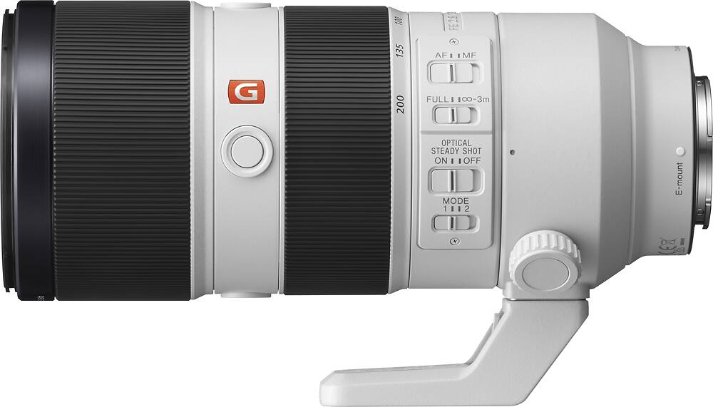 Alt View 12. Sony - G Master FE 70-200 mm F2.8 GM OSS Full-Frame E-Mount Telephoto Zoom Lens - White.