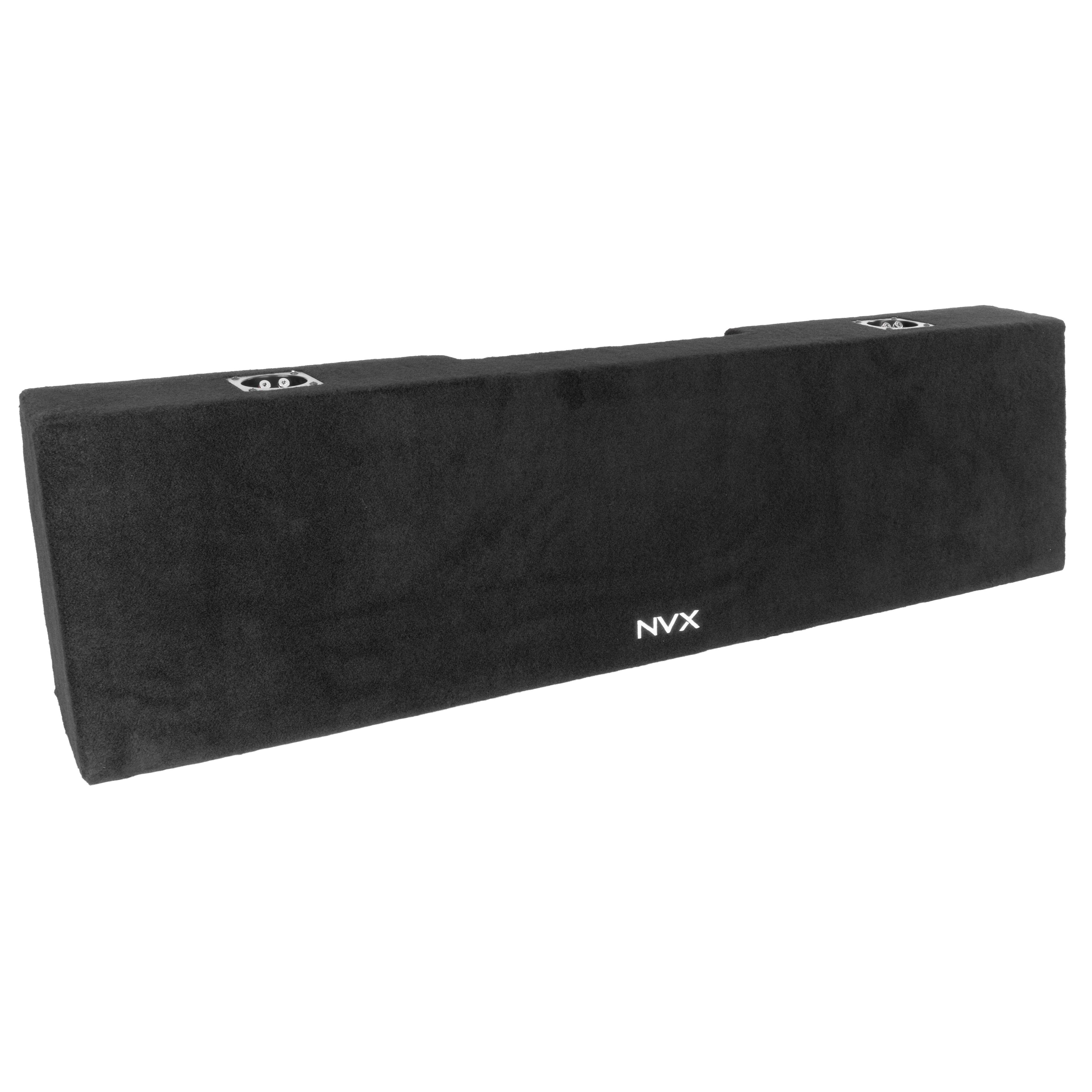 Alt View 1. NVX - Custom Fit 800W RMS Dual 12in Loaded Subwoofer Enclosure for 2004-2018 Nissan Titan Crew and King Cab Trucks.