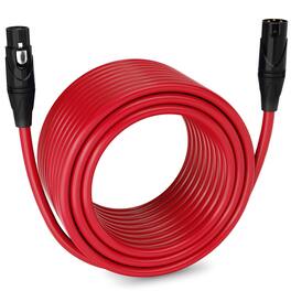 Lyxpro - 100 ft Balanced XLR Cable, Male to Female, 3 Pin Microphone Cable - Red