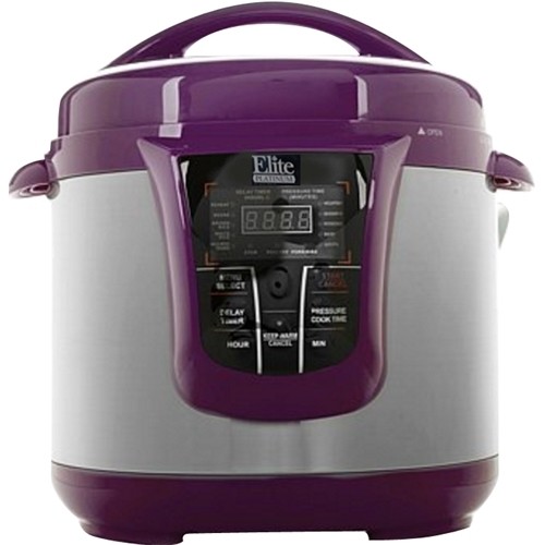 Elite Platinum EPC-808SS 8 qt Electric Stainless Steel Pressure Cooker with  13 Functions 