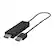 Left. Microsoft - Wireless Display Adapter V2 receiver - Dark-Titanium.