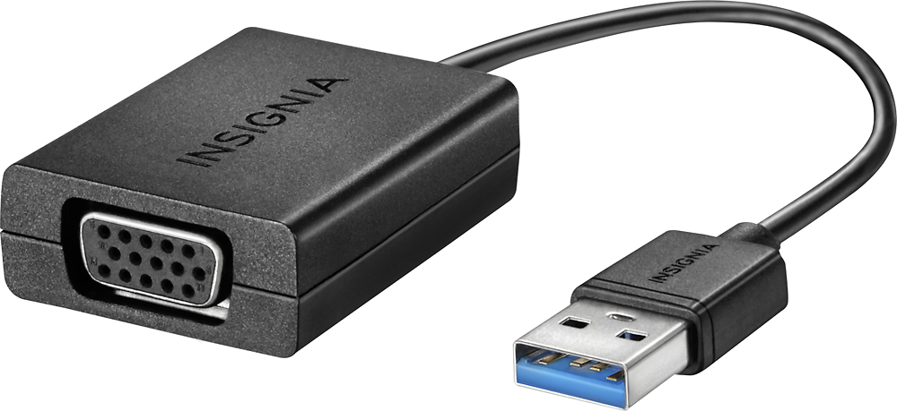 Insignia™ USB to VGA Adapter Black NS-PU96203 - Best Buy