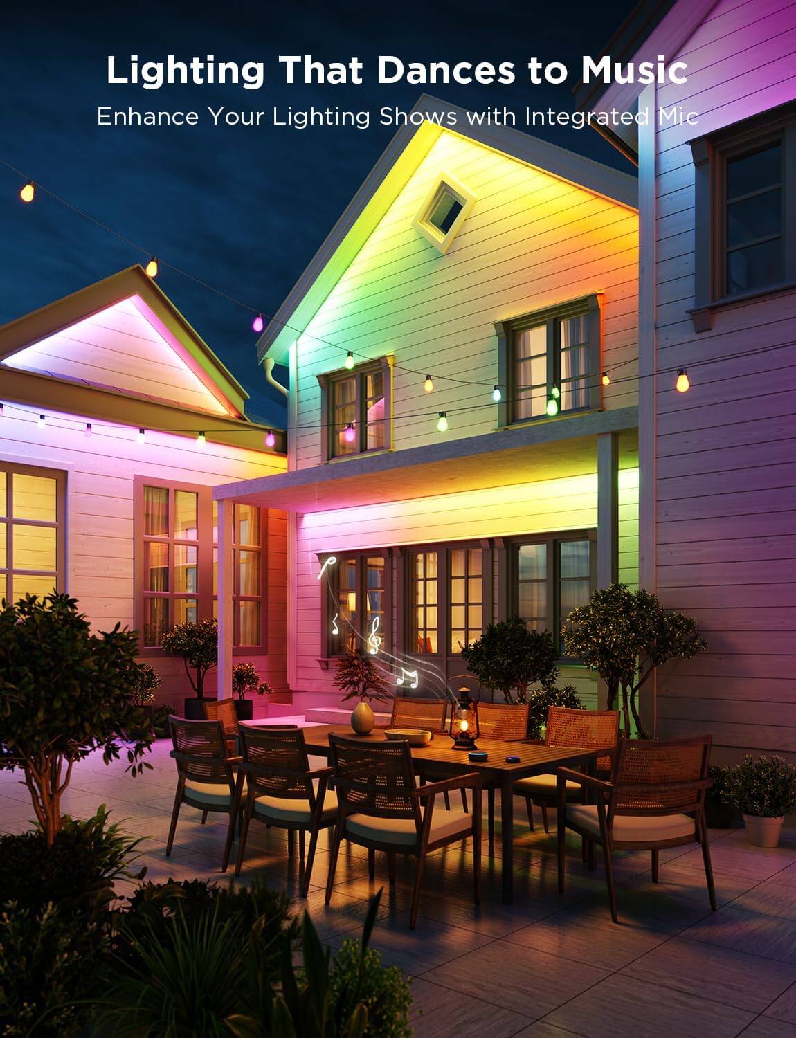 Lighting That Dances to Music
Enhance Your Lighting Shows with Integrated Mic