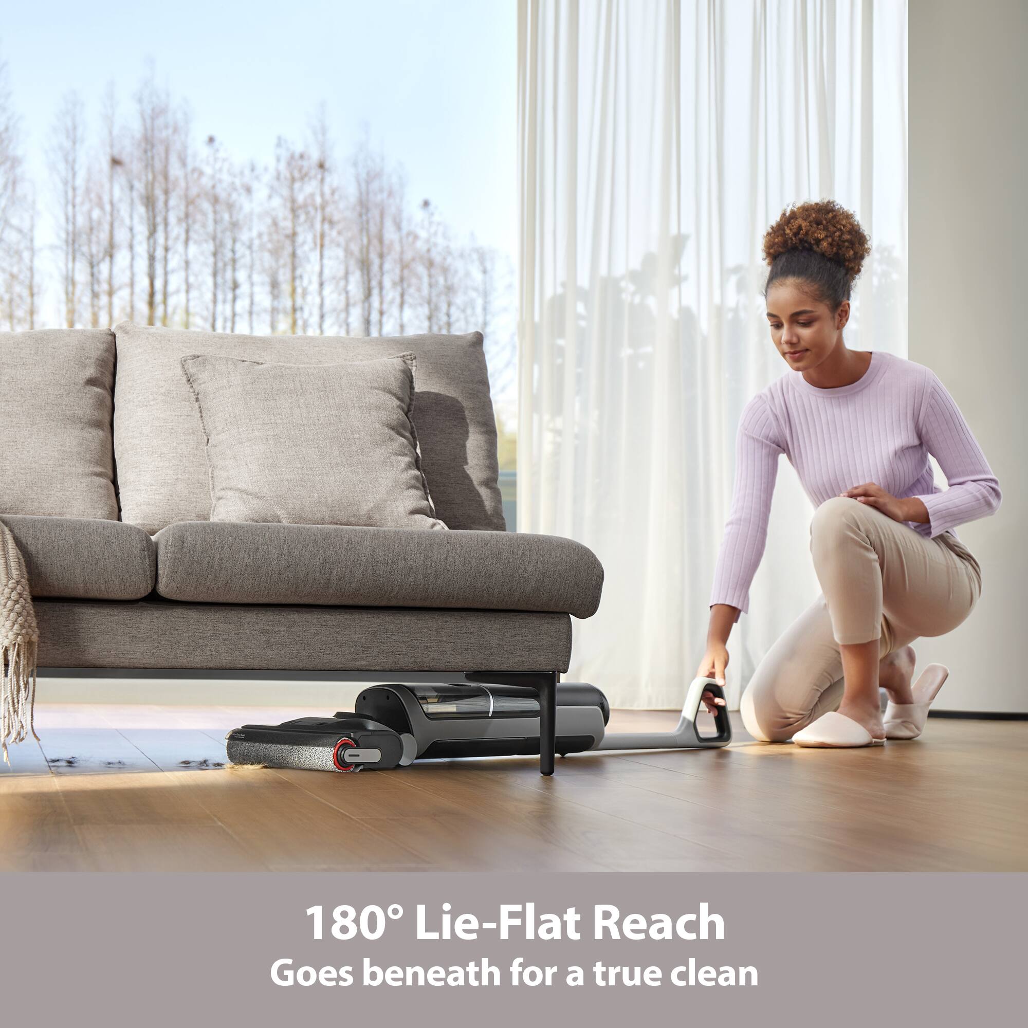 180° Lie-Flat Reach Goes beneath for a true clean