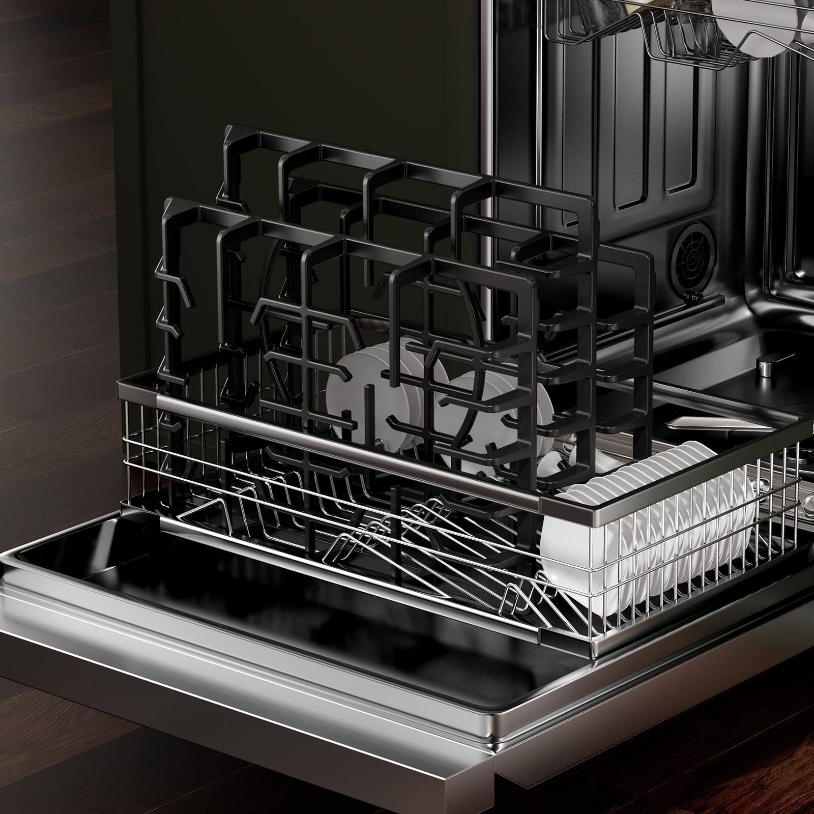 Alt View 1. Empava - 36 in. 5 Burners Recessed Gas on Glass Cooktop - Black.