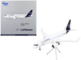 GeminiJets - Airbus A320neo Commercial Aircraft Lufthansa - LoveHansa Tail Gemini 200 Series 1/200 & Airplane - White with Blue