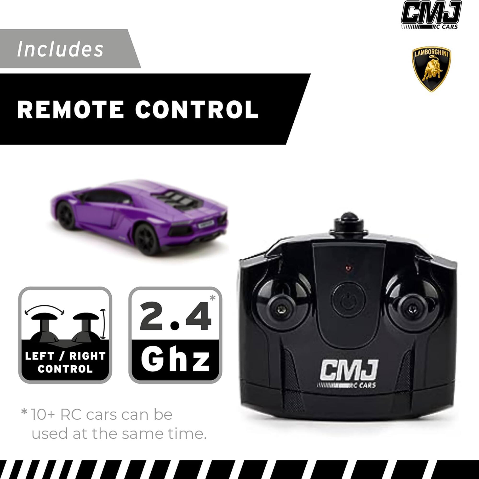Includes CJ RC CARS LAMBORGHINI REMOTE CONTROL * 2.4 Ghz CMJ noocb C CARS * 10+ RC be cars can be used at the same time.