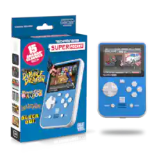 Licensed by TECHNOS COMPATIBLE WITH EVERCADE CARTRIDGES
TECHNOS EDITION
SUPER POCKET
15 ARCADE* BUILT-IN
DOUBLE DRAGON
River City RANSOM
RENEGADE
BLOCK OUT
HYPER MEGAI TECH: #4
SELECT START