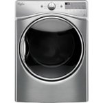 Front Zoom. Whirlpool - 7.4 Cu. Ft. 10-Cycle Electric Dryer with Steam - Diamond Steel.