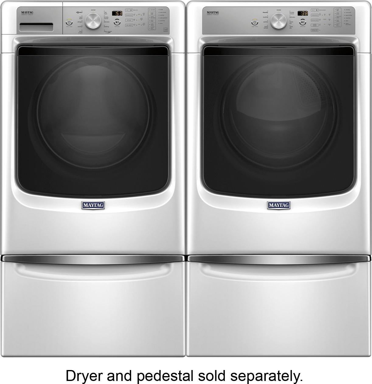Best Buy Maytag 7 4 Cu Ft 9 Cycle Electric Dryer With Steam White Med5500fw