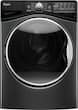 Whirlpool - 4.5 cu. ft. 12-Cycle High-Efficiency Front Load Washer with Steam - Black Diamond - Larger Front