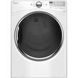 Whirlpool - 7.4 Cu. Ft. 10-Cycle Electric Dryer with Steam - White - Larger Front