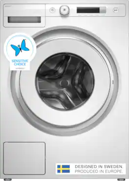 Asko - 2. Cu.Ft. High-Efficiency Front Load Washer, Steel Seal, 19.8 lb capacity, 1400 RPM max spin, Stackable - White