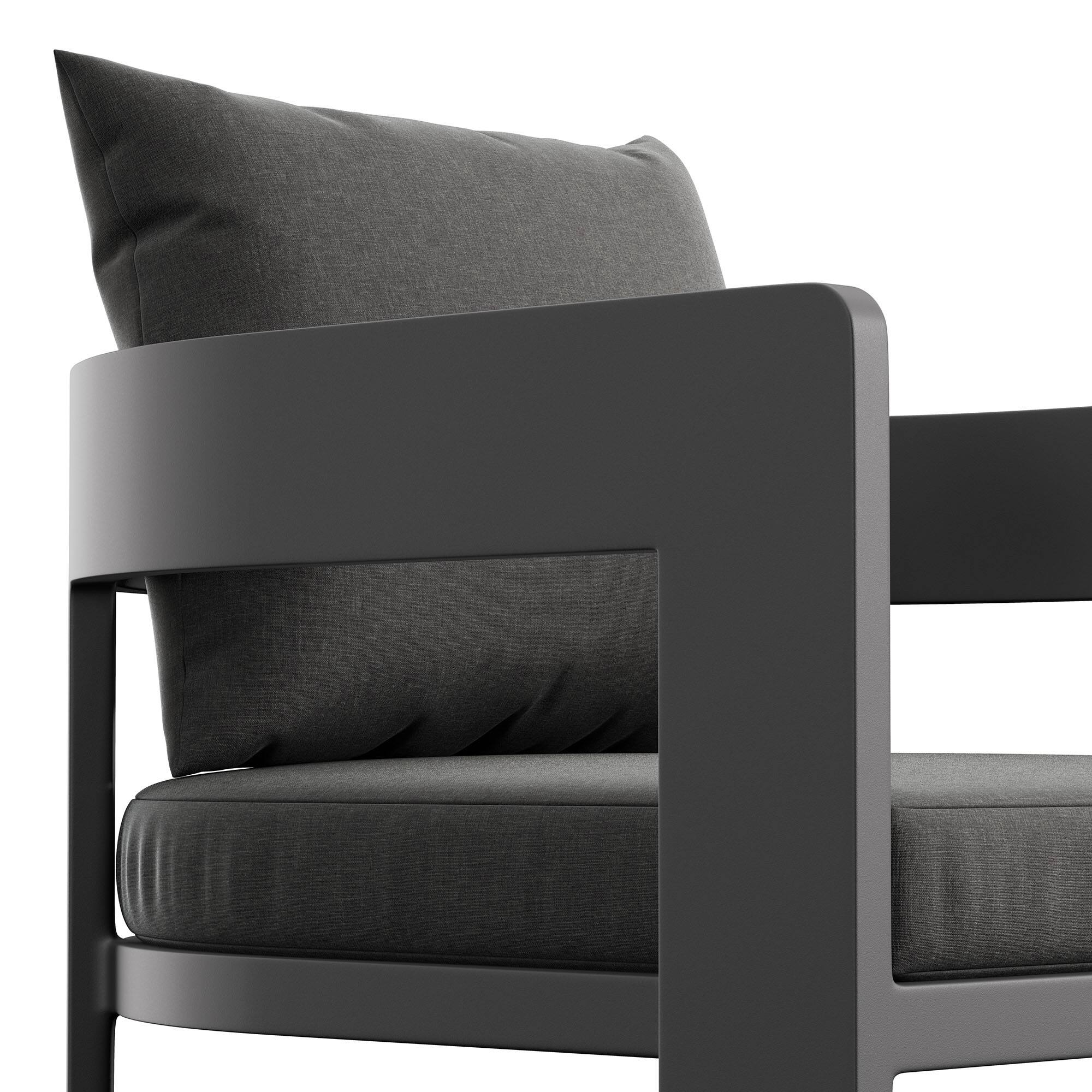Alt View 5. Modway - Tahoe Outdoor Patio Aluminum Counter Stool by Modway - Charcoal.