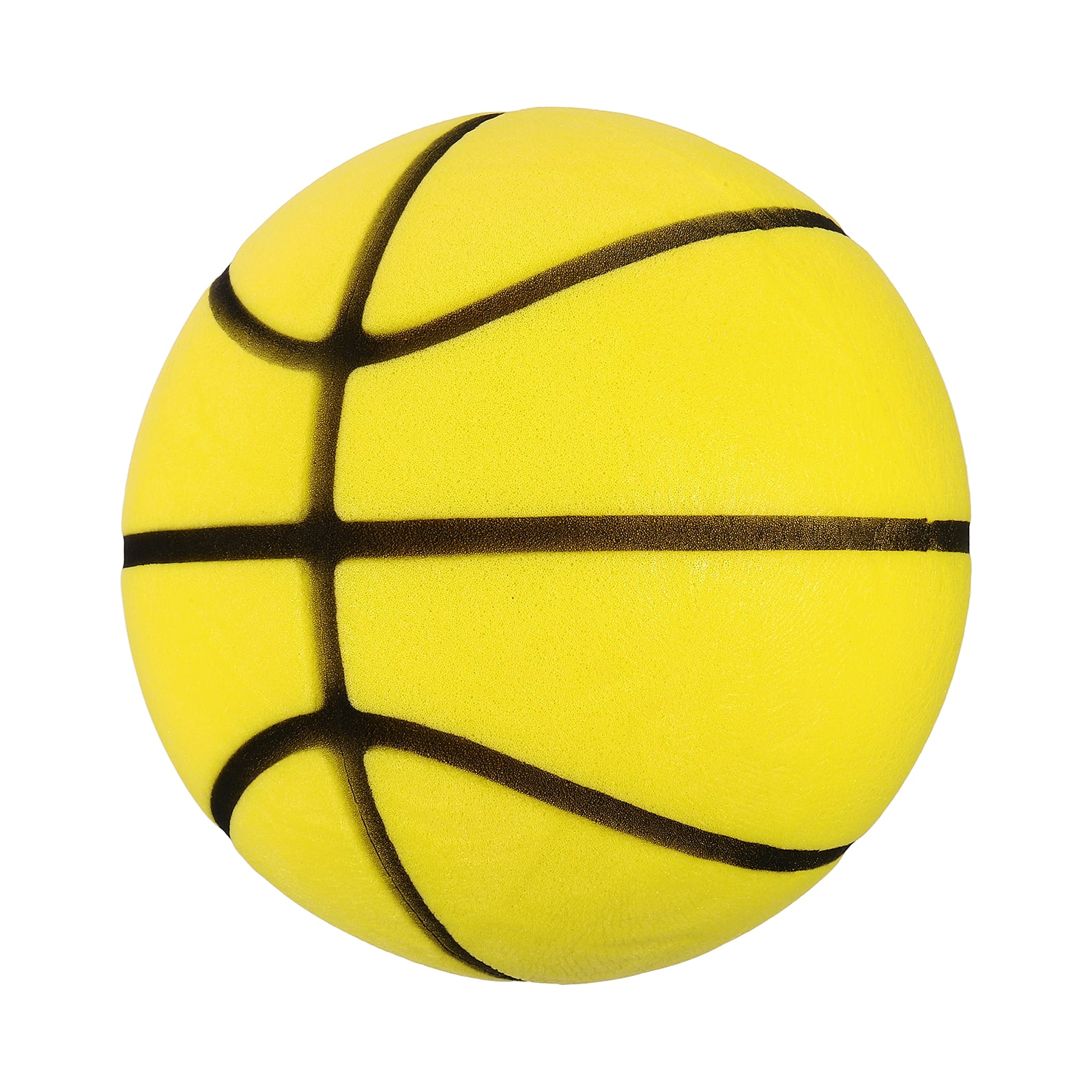 "Unique Bargains - Silent Basketball Size 5 (8.3"") Quiet Basketball High Density Foam No Noise 3D Groove Bouncing Ball with Net Bag - Lemon Yellow" price history on PriceWatchPro